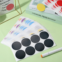 60Pcs 10 Colors PVC Self Adhesive Stickers&nbsp;AJEW-SP0002-45