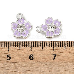 Alloy Enamel with Crystal Rhinestone Charms&nbsp;FIND-G093-01P-03