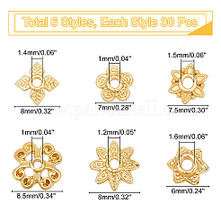 180Pcs Alloy Bead Caps&nbsp;PALLOY-PH0001-10
