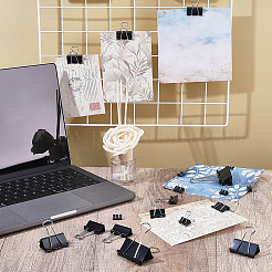 416Pcs 6 Styles Manganese Steel Binder Clips&nbsp;AJEW-WA0001-48