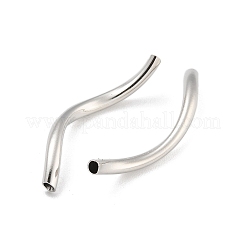 Brass Twist Tube Beads&nbsp;KK-B120-02C-P