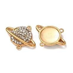 304 Stainless Steel Rhinestone Connector Charms&nbsp;STAS-L318-22G-02