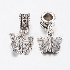 Tibetan Style Alloy European Dangle Charms&nbsp;PALLOY-F199-40AS