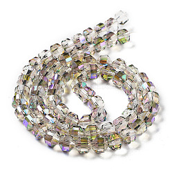 Electroplate Rondelle Glass Beads Strands&nbsp;EGLA-A036-09A-FR01