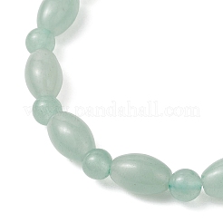 2Pcs 2 Styles  Natural Green Aventurine Beaded Stretch Bracelets for Couple&nbsp;BJEW-JB13416-02