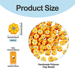 200Pcs Handmade Polymer Clay Beads&nbsp;CLAY-TA0001-83