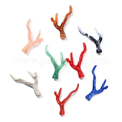 32Pcs 8 Styles Opaque Acrylic Pendants&nbsp;OACR-CJ0002-51
