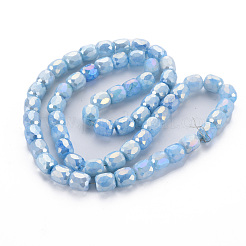 Opaque Baking Paint Glass Beads Strands&nbsp;EGLA-N006-008-B07