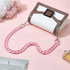 Rubberized Acrylic Cuban Link Chain Bag Chains&nbsp;FIND-WH0176-19D