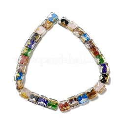 Handmade Gold Foil and Silver Foil Lampwork Beads&nbsp;FOIL-C001-01B-01