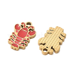 304 Stainless Steel Enamel Pendants&nbsp;SA-CBA7876-29G-04