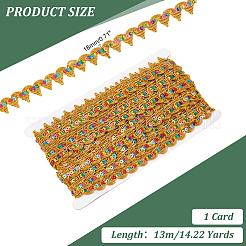 13M Polyester Braided Lace Ribbon&nbsp;OCOR-WH0070-108C