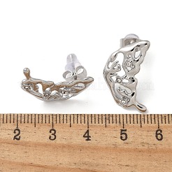 304 Stainless Steel Rhinestone Stud Earrings&nbsp;EJEW-M069-05P