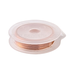 Round Copper Wire for Jewelry Making&nbsp;CWIR-WH0001-0.4mm-02-1