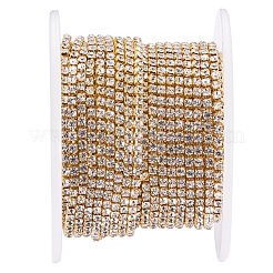 Brass Rhinestone Strass Chains&nbsp;CHC-T001-SS6-01C