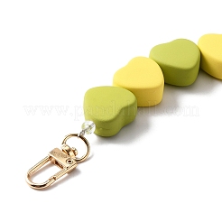 Heart Acrylic Bead Bag Straps&nbsp;FIND-WH0127-72B
