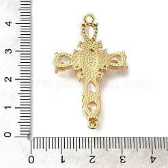 Rack Plating Brass Micro Pave Cubic Zirconia Links&nbsp;KK-P287-51G-02