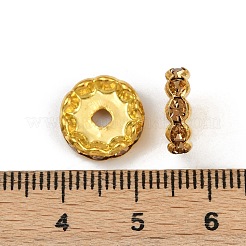 Brass Rhinestone Spacer Beads&nbsp;RB-A014-L12mm-14G