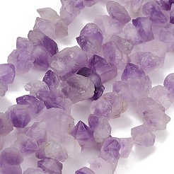 Raw Rough Natural Druzy Amethyst Beads Strands&nbsp;GG-CBAC61B-A01-01