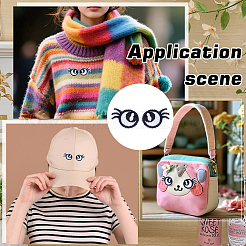 40Pcs 2 Styles Polyester Clothing Patches&nbsp;PATC-MA0001-62