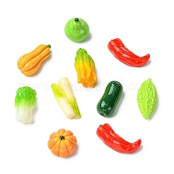 9Pcs 9 Styles Opaque Resin Cabochons&nbsp;RESI-CJC0012-44