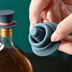 3Pcs 3 Colors Silicone Red Wine Bottle Stoppers&nbsp;SIL-WR0001-03