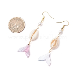 Shell Pearl Dangle Earrings&nbsp;EJEW-TA00626