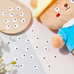 100 Pairs Plastic Doll Craft Eyes Cabochons&nbsp;DIY-FH0007-73A