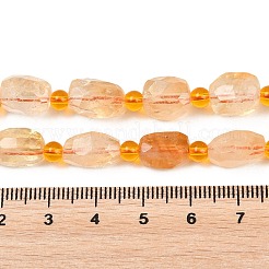 Heated Natural Citrine Beads Strands&nbsp;G-Z147-B01-02
