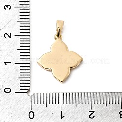 Natural Shell & Clear Cubic Zirconia Pendants&nbsp;KK-G553-13G