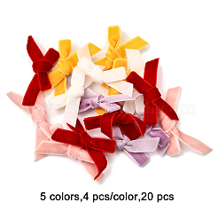 20Pcs 5 Colors Velvet Bowknot Costume Accessories&nbsp;DIY-FP0001-66