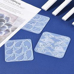 3Pcs 3 Styles DIY Pendant Molds&nbsp;AJEW-FS0001-31