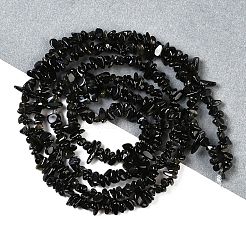Natural Golden Sheen Obsidian Beads Strands&nbsp;G-G0003-B33-01