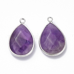 Natural Amethyst Pendants&nbsp;G-R469-03B