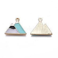 Rack Plating Alloy Enamel Pendants&nbsp;ENAM-S122-67