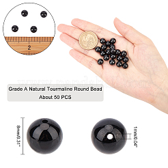 Grade A Natural Tourmaline Round Bead Strands&nbsp;G-AR0002-33