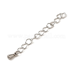 Tarnish Resistant 304 Stainless Steel Chain Extender&nbsp;STAS-P204-03P