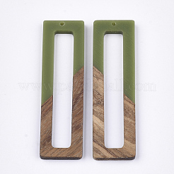 Resin & Walnut Wood Big Pendants&nbsp;RESI-S358-97B