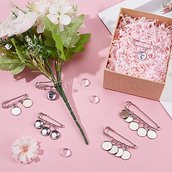 10Pcs 5 Styles Steel Heavy Duty Safety Pins Brooch Pins&nbsp;JEWB-DR00005