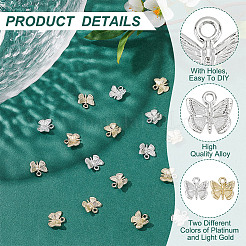 80Pcs 2 Colors Alloy Charms&nbsp;FIND-HY0003-78