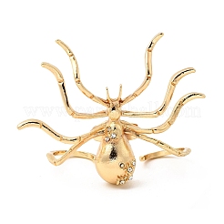 Halloween Alloy Rhinestone Adjustable Cuff Open Rings&nbsp;LS-RJEW-P162-01G