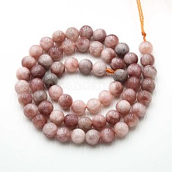Natural Quartz Beads Strands&nbsp;G-N355-6mm-21