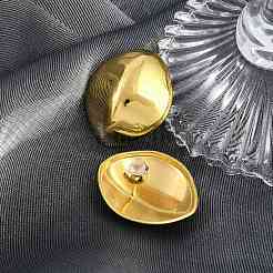 304 Stainless Steel Stud Earrings for Women&nbsp;STAS-Z111-08G-01