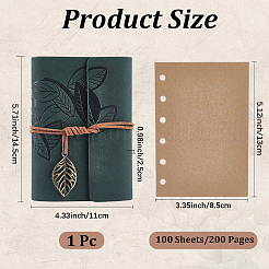 PU Leather Cover Binder Notebooks&nbsp;AJEW-CL0005-15A
