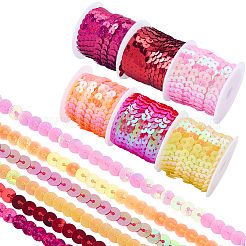 6Rolls 6 Colors Eco-Friendly Plastic Paillette Beads&nbsp;PVC-CY0001-06B