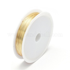 Eco-Friendly Round Copper Jewelry Wire&nbsp;X-CWIR-P001-01-0.4mm