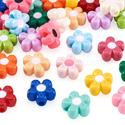 30Pcs 15 Colors Baking Paint Opaque Acrylic Beads&nbsp;MACR-TA0003-04