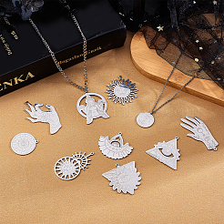 201 Stainless Steel Pendants&nbsp;STAS-SC0001-80P