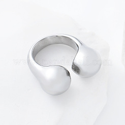 304 Stainless Steel Cuff Open Rings&nbsp;RY3631-4