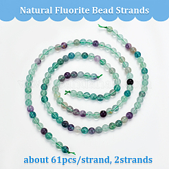Natural Fluorite Bead Strands&nbsp;G-OC0001-43